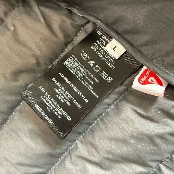 NWT Alphatauri Primaloft Gray Puffer Jacket Women’s Size: Large - Picture 13 of 13